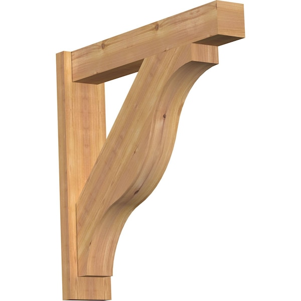 Ekena Millwork Funston Block Smooth Outlooker, Western Red Cedar, 5 1/2"W x 28"D x 28"H OUT06X28X28FST05SWR - main